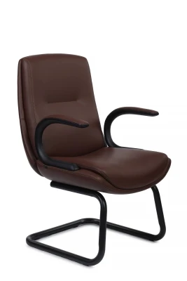 Конференц-кресло Riva Design Данте-СФ / Dante-CF C2561-12 темно-коричневая премиум экокожа